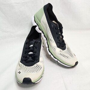 ON CLOUD CLOUDBOOM RUNNING SHOES CLOUDTEC CREAM GREEN BLACK WOMEN'S SIZE 8- EUC